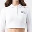 APRILE CROP TOP POLO WOMEN WHITE