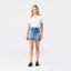 FLORA SKIRT WOMEN BLUE DENIM