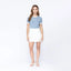 NAIF T-SHIRT WOMEN FADED DENIM - Monastery