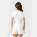 KAIA CROP TOP WOMEN WHITE