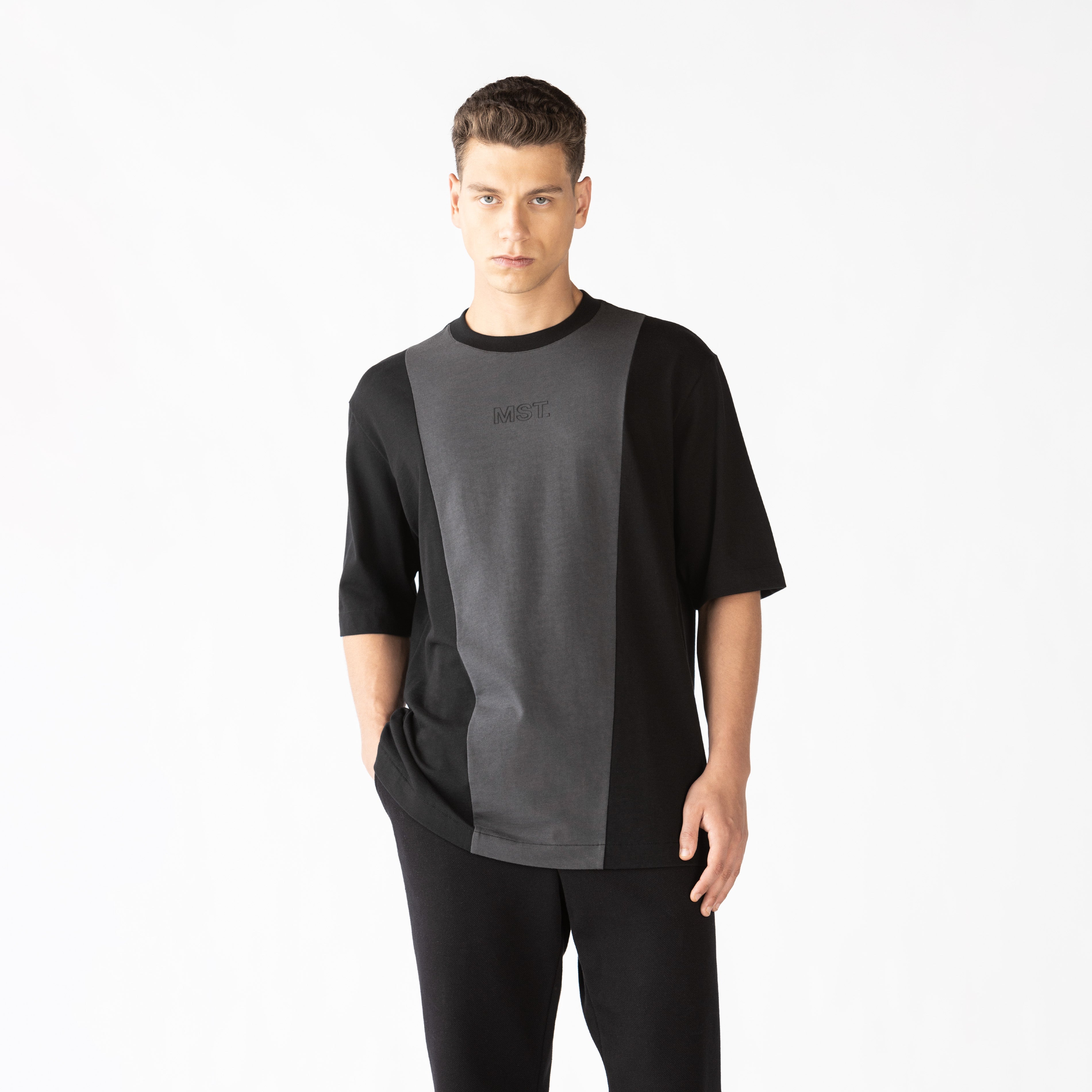 BLEIS T-SHIRT OVERSIZED MEN BLACK - Monastery