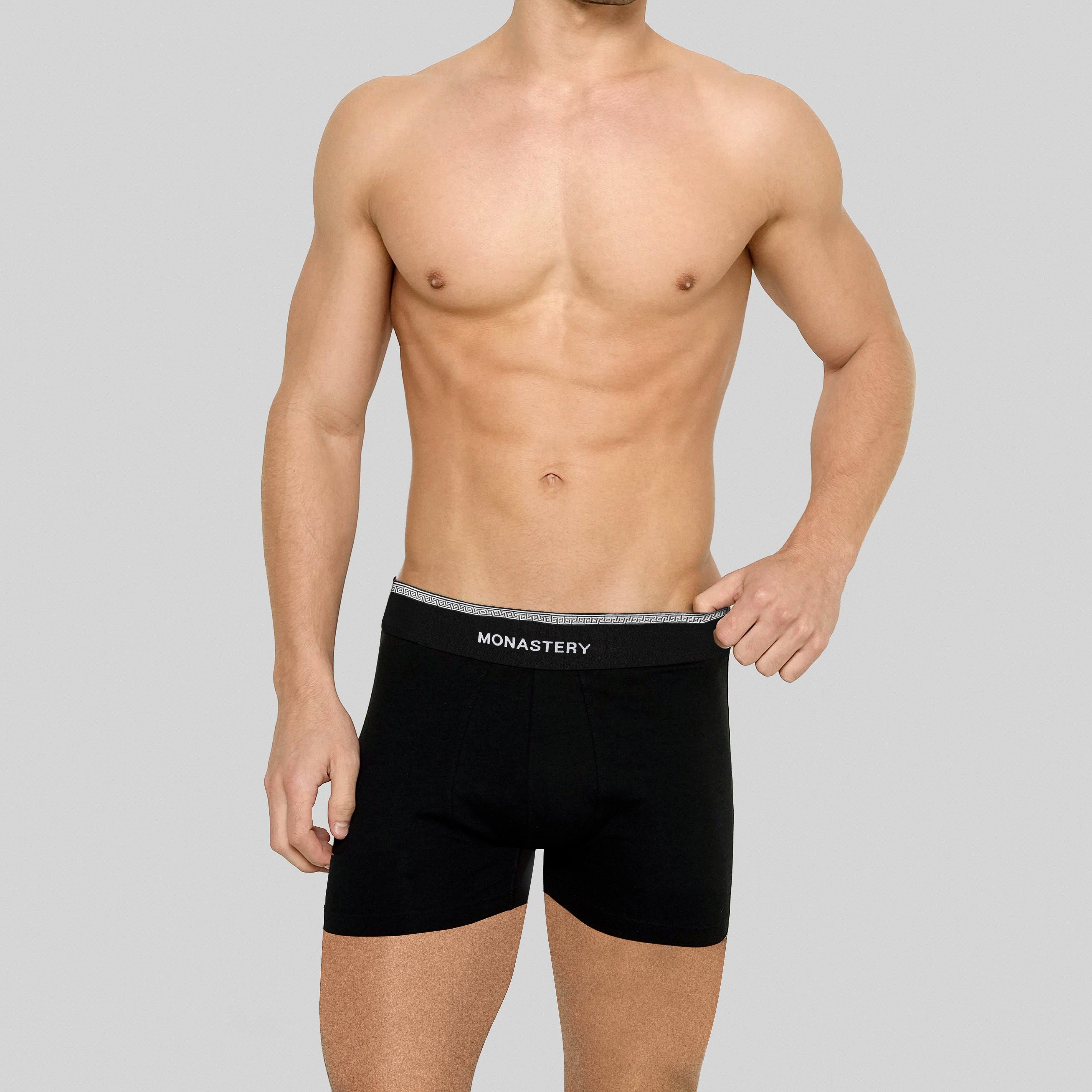 EXCELERO PACK BOXER MEN BLACK- WHITE- BLACK - Monastery