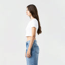 GODIVA CROP TOP WOMEN WHITE