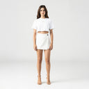 INDIRA CROP TOP WOMEN WHITE