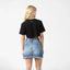 KISWA CROP TOP WOMEN BLACK METEORITE