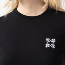 ADHRA T-SHIRT WOMEN BLACK METEORITE