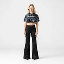 BRYNN CROP TOP WOMEN  METEORITE