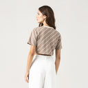 BRITANIA CROP TOP WOMEN TAE GRAY