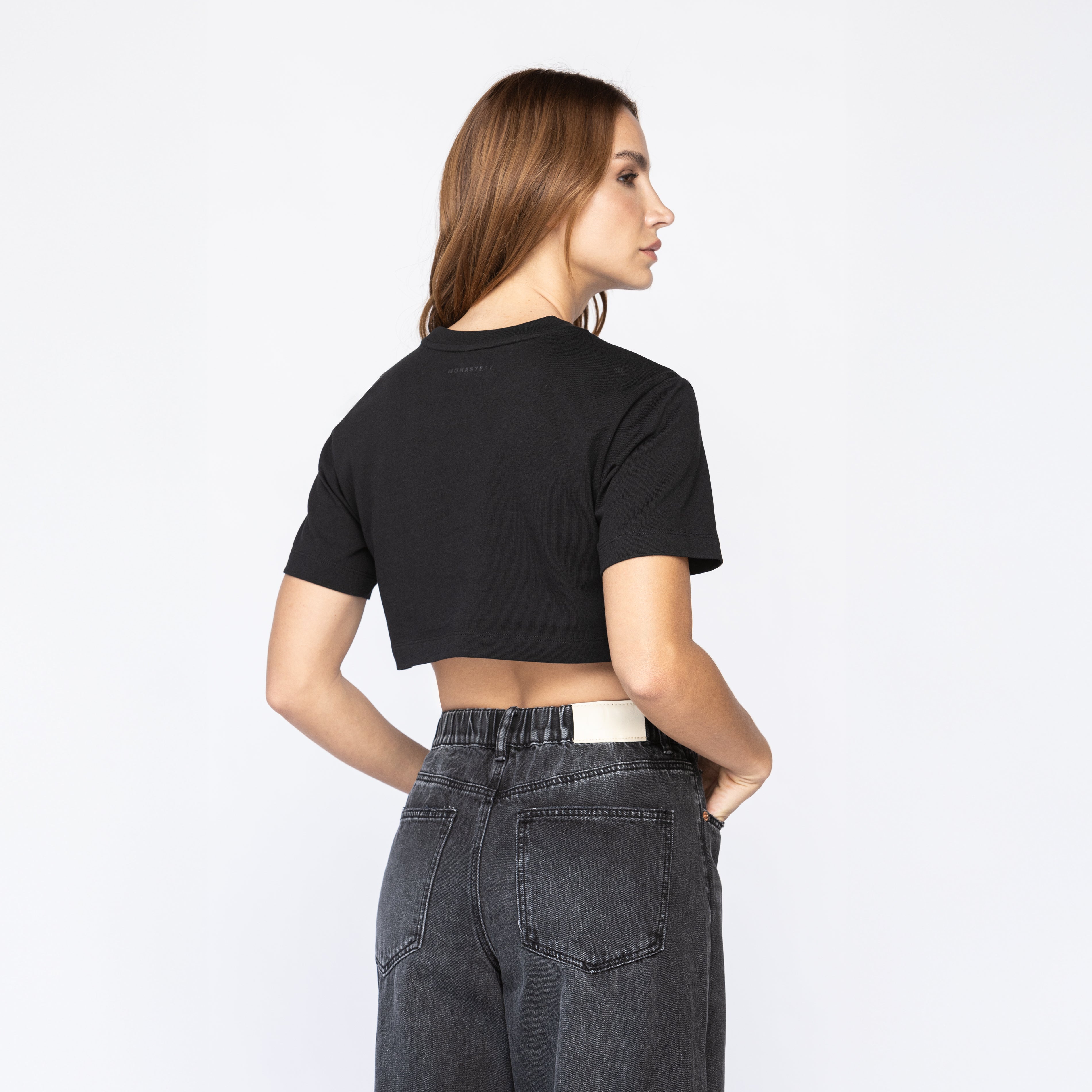 GATERLEN CROP TOP BLACK - Monastery