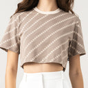 BRITANIA CROP TOP WOMEN TAE GRAY