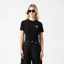 ADHRA T-SHIRT WOMEN BLACK METEORITE