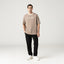 WARMBLOOD T-SHIRT OVERSIZEDD MEN TAUPE GRAY