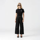 ADHRA T-SHIRT WOMEN BLACK METEORITE