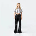 LENA CROP TOP WOMEN SILVER