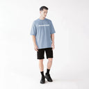 LONGDALE T-SHIRT OVERSIZED MEN FADED DENIM