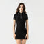 MIKA POLO DRESS WOMEN BLACK