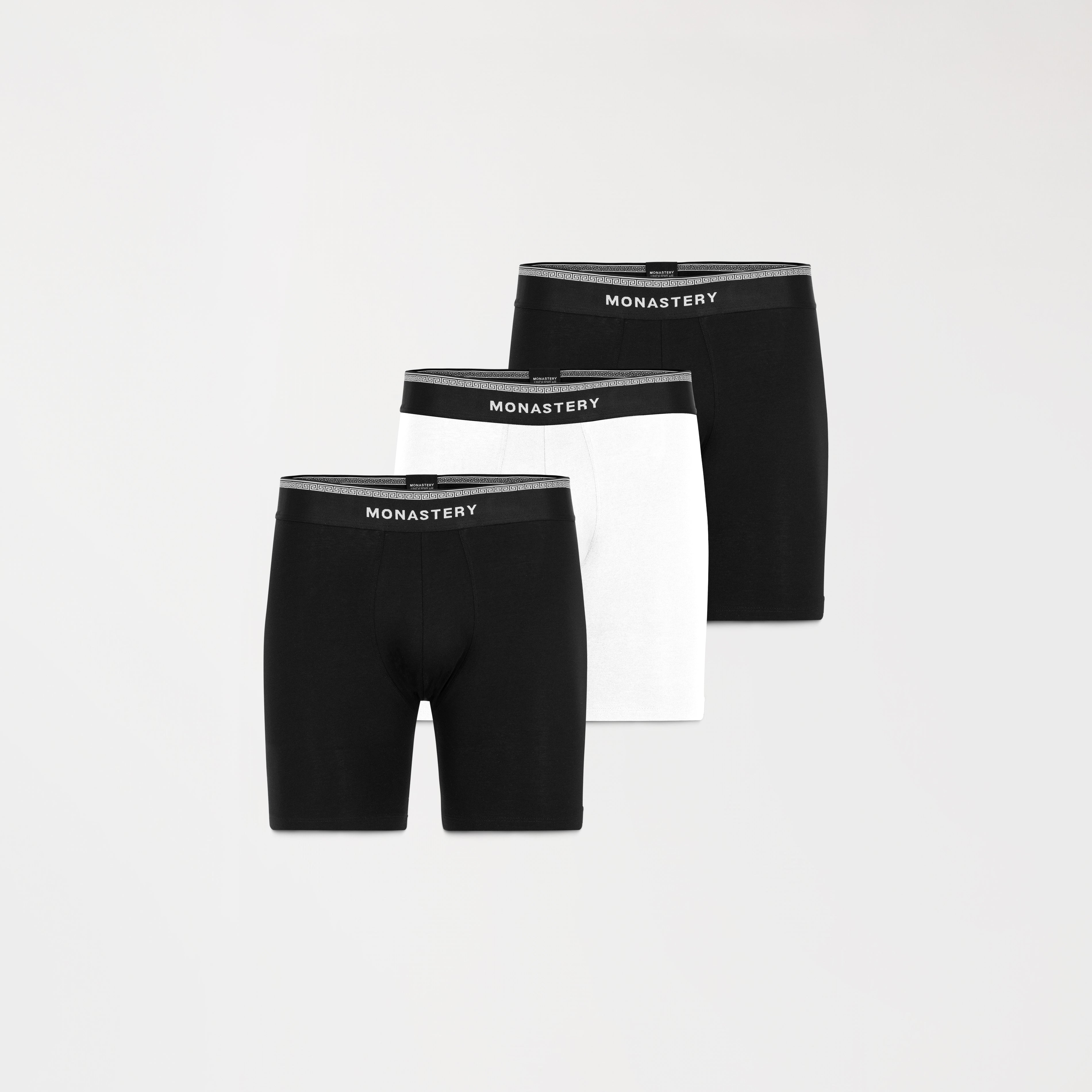 MYNOS BOXER MEN THREE PACK BLACK - WHITE - BLACK M/M - Monastery