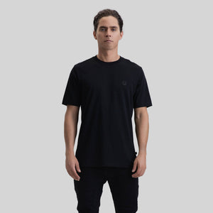 PITS PACK T-SHIRT MEN REGULAR BLACK - MOONBEAM - FADED DENIM | Monastery Couture