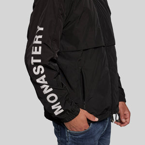 RIDKOT BLACK WINDBREAKER | Monastery Couture