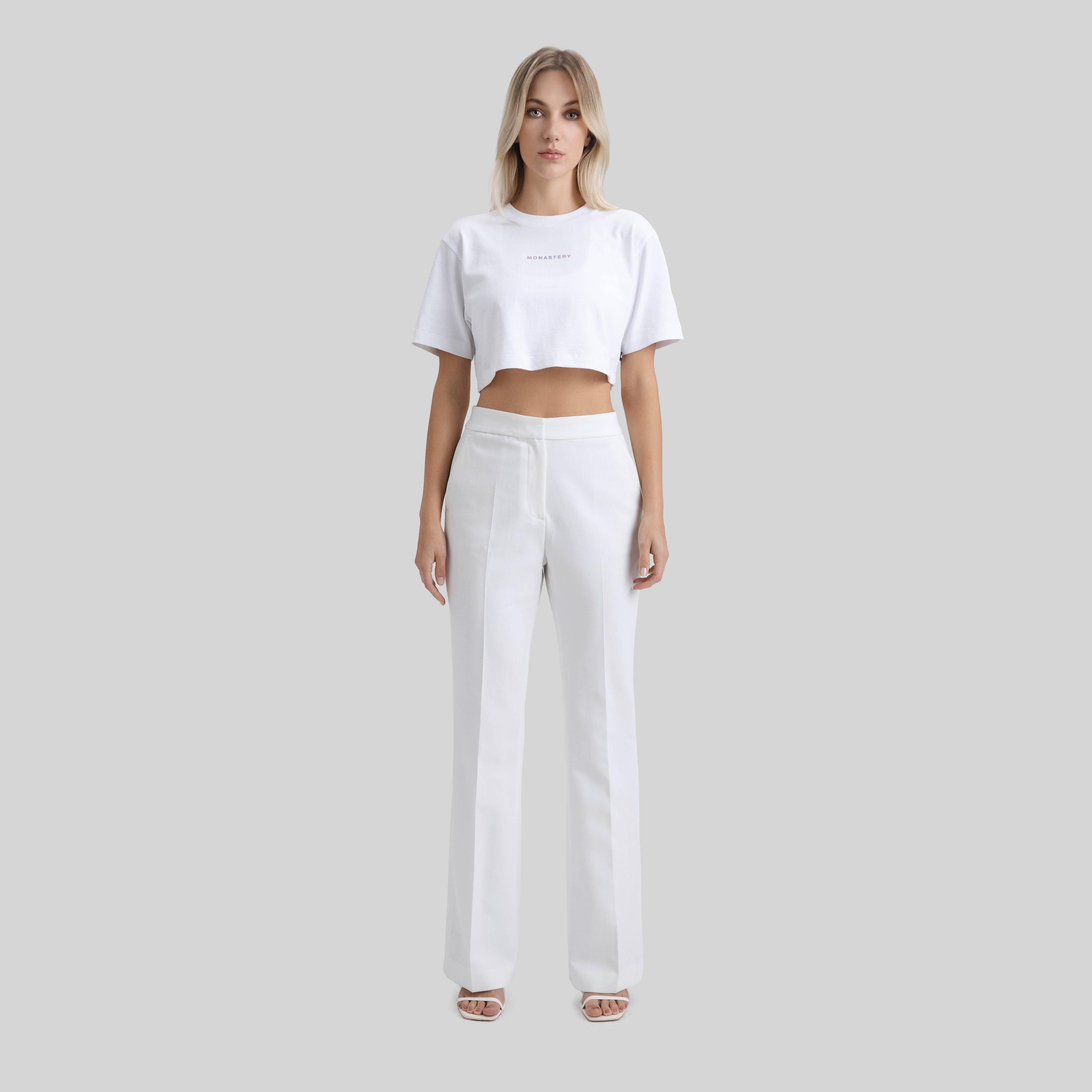 SIERRA CROP TOP WHITE | Monastery Couture