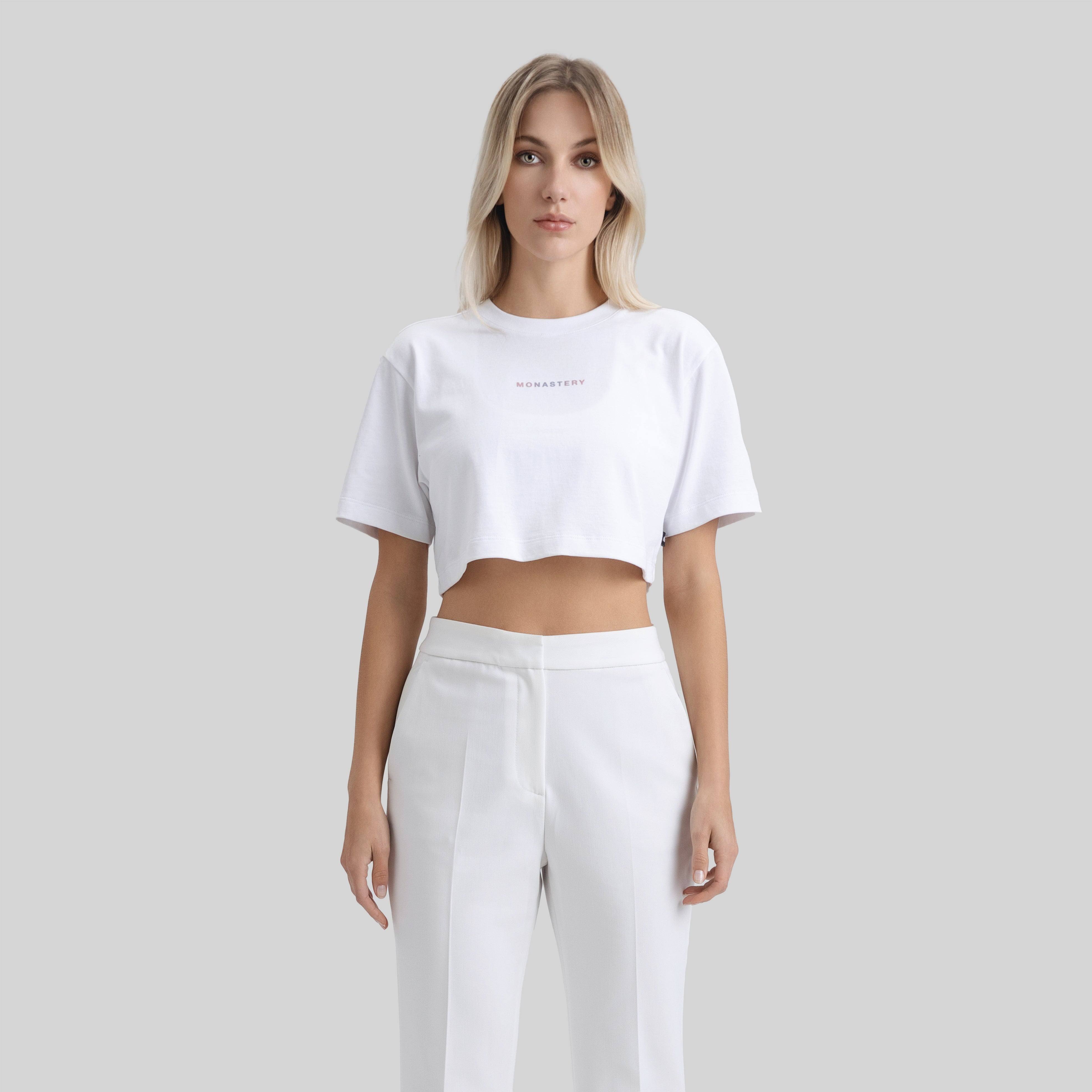 SIERRA CROP TOP WHITE | Monastery Couture