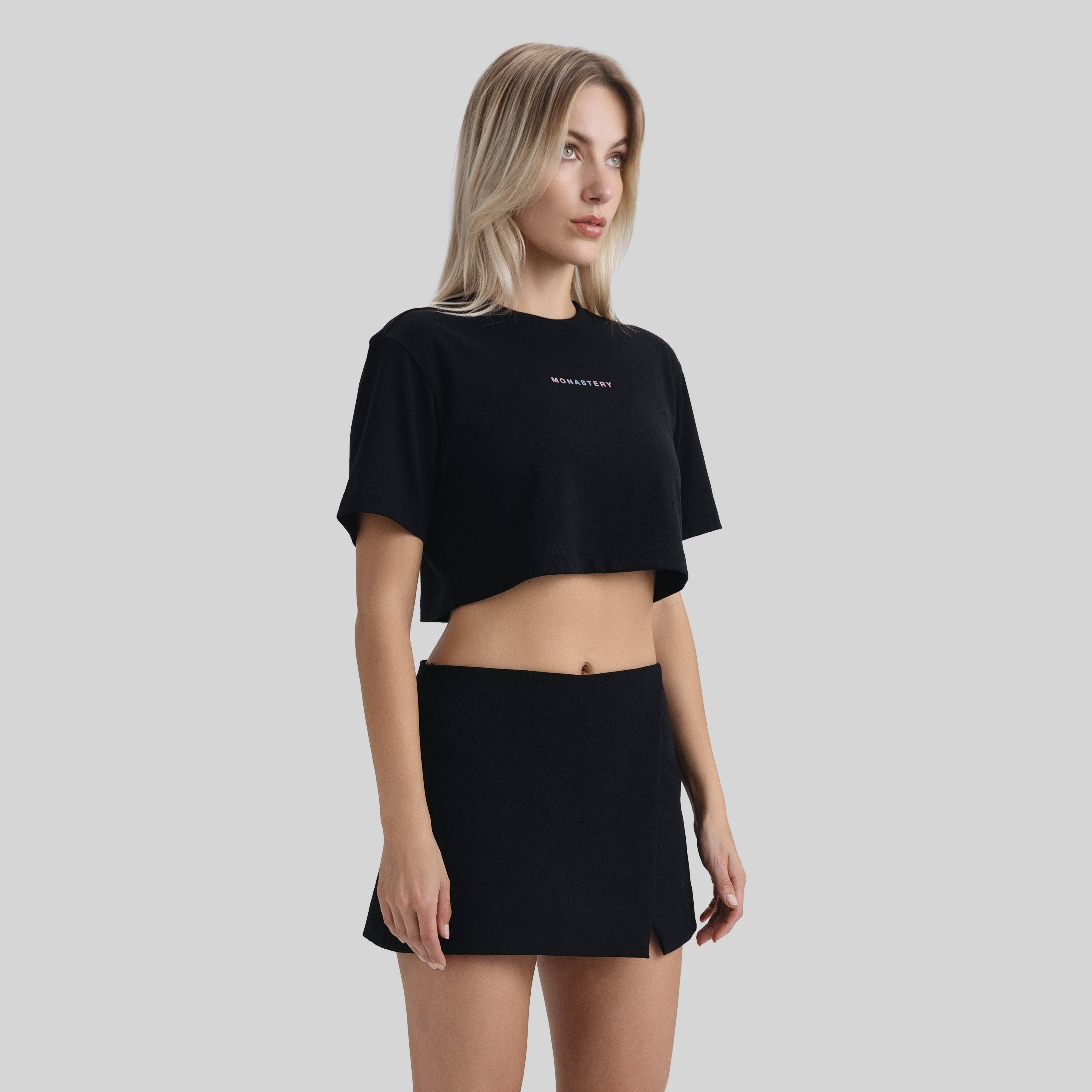 SIERRA CROP TOP BLACK | Monastery Couture