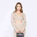SOSIE KNITTED CROP TOP WOMEN WARM TAE