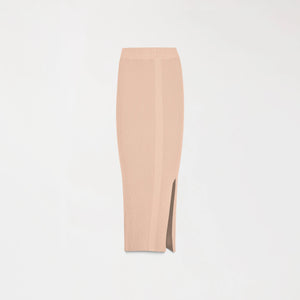 SOSIE KNITTED SKIRT WOMEN WARM TAUPE