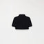 SUTTON POLO CROP TOP WOMEN BLACK