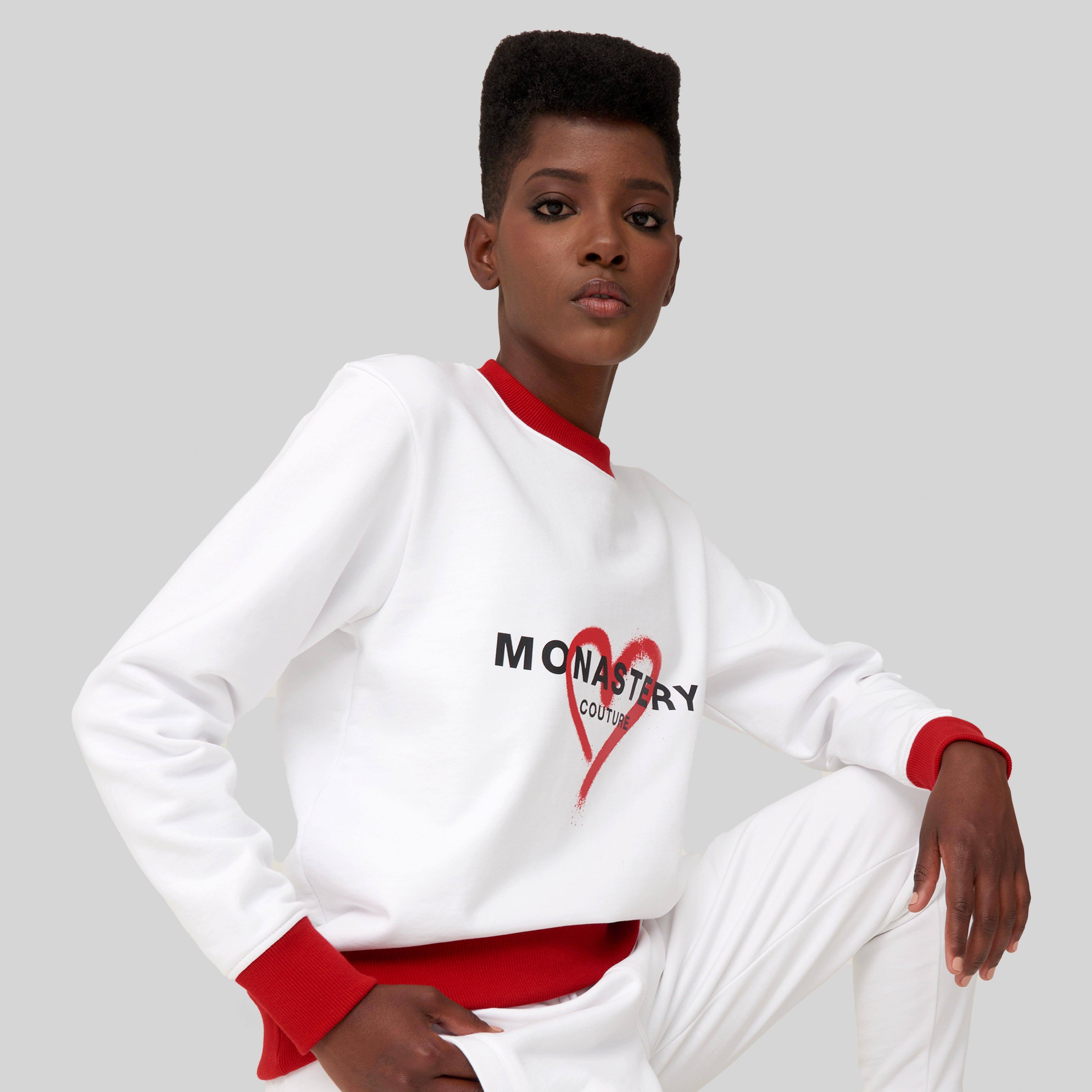 XENA WHITE SWEATSHIRTS - Monastery