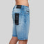 ALASIA BLUE DENIM SHORT | Monastery Couture