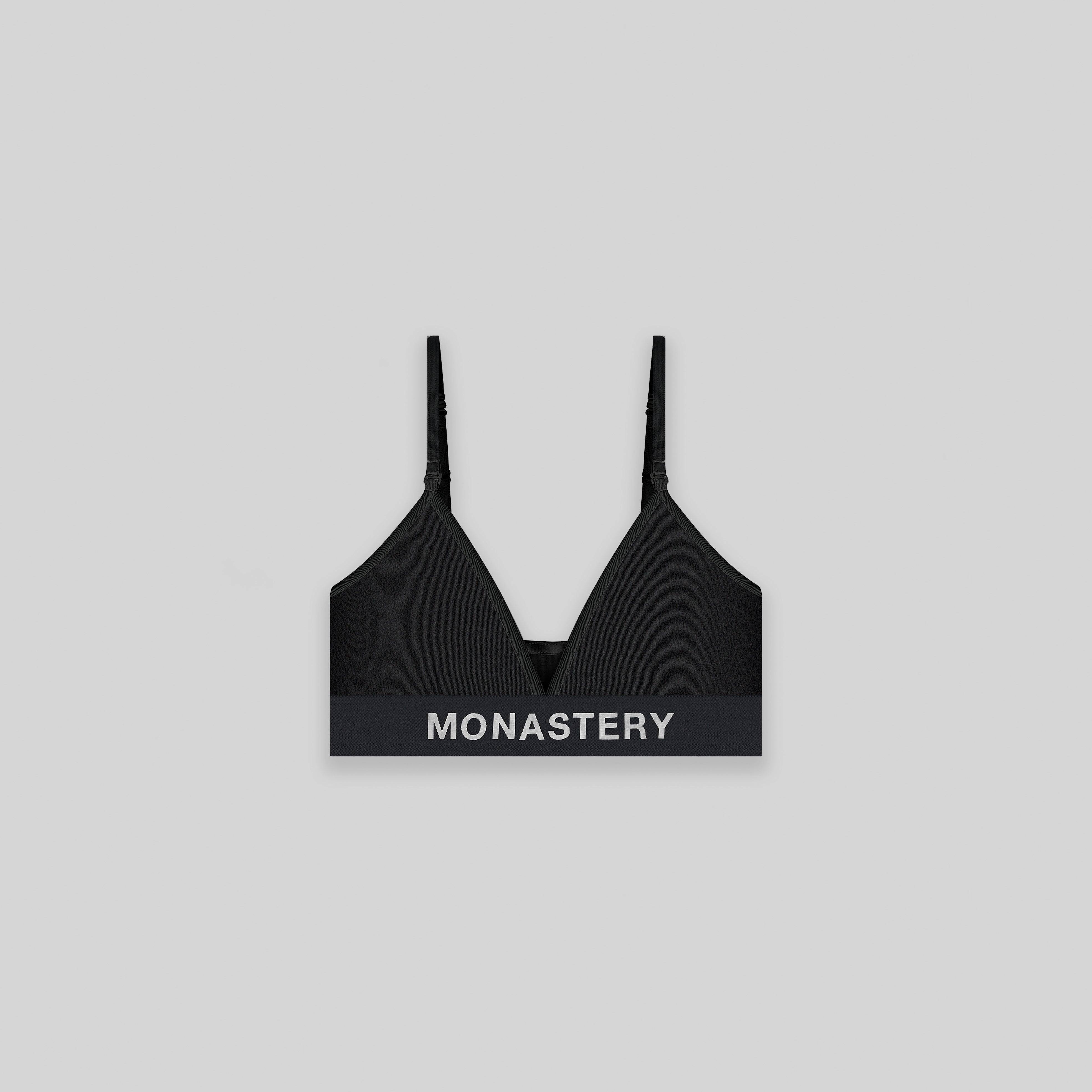 ANTONELLA BLACK CLASSIC BRA | Monastery Couture