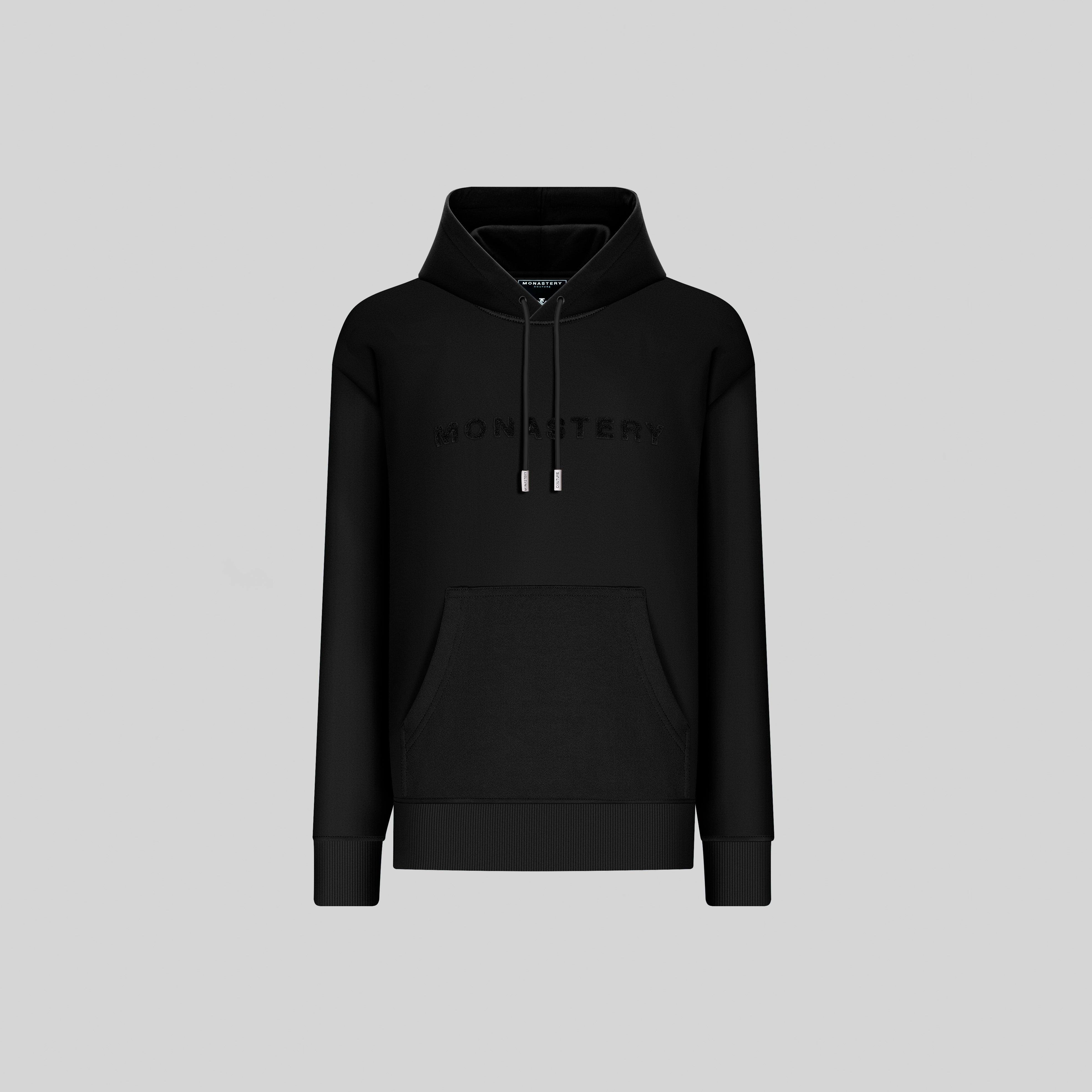 ASTRA BLACK HOODIE | Monastery Couture