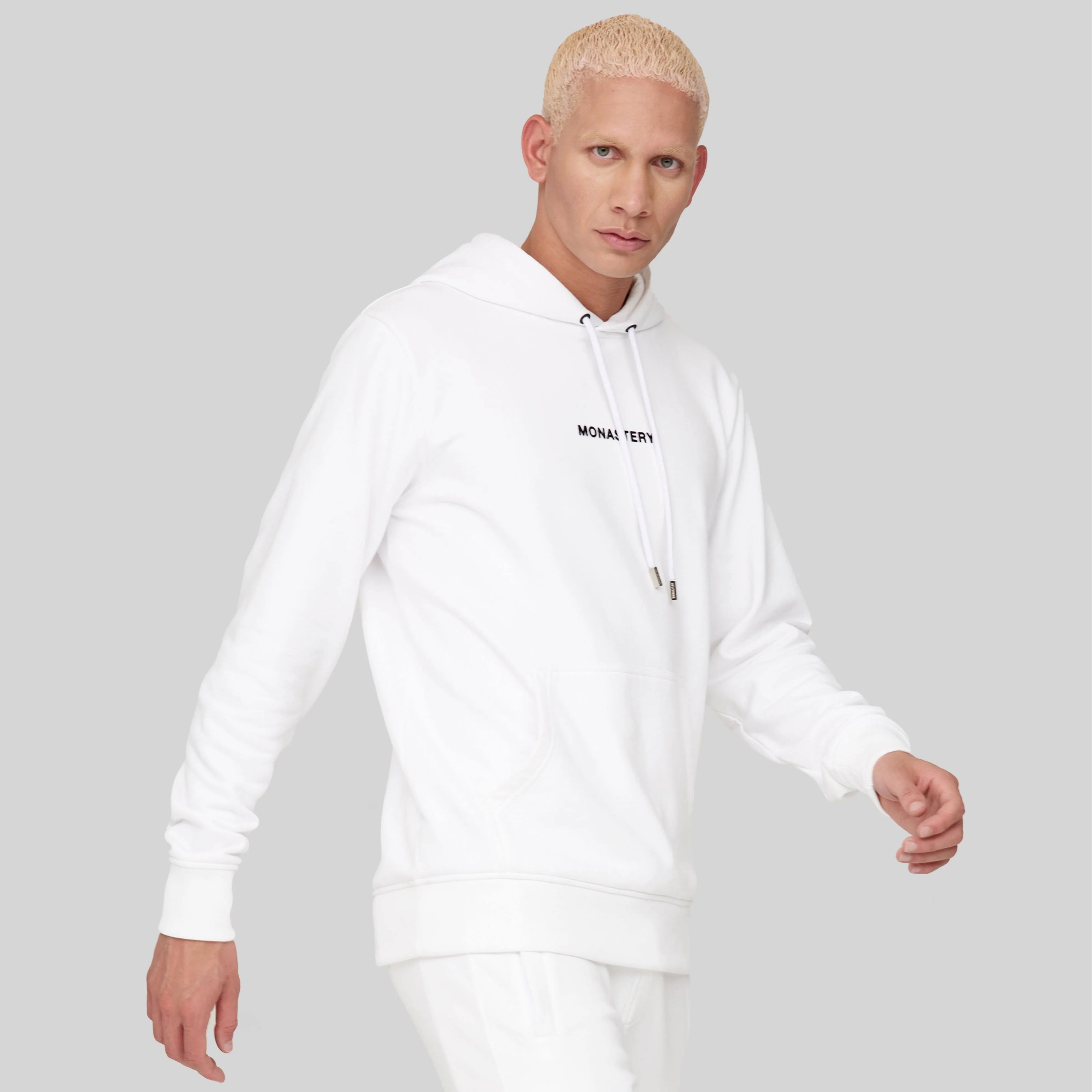 CARTAGO WHITE HOODIE | Monastery Couture