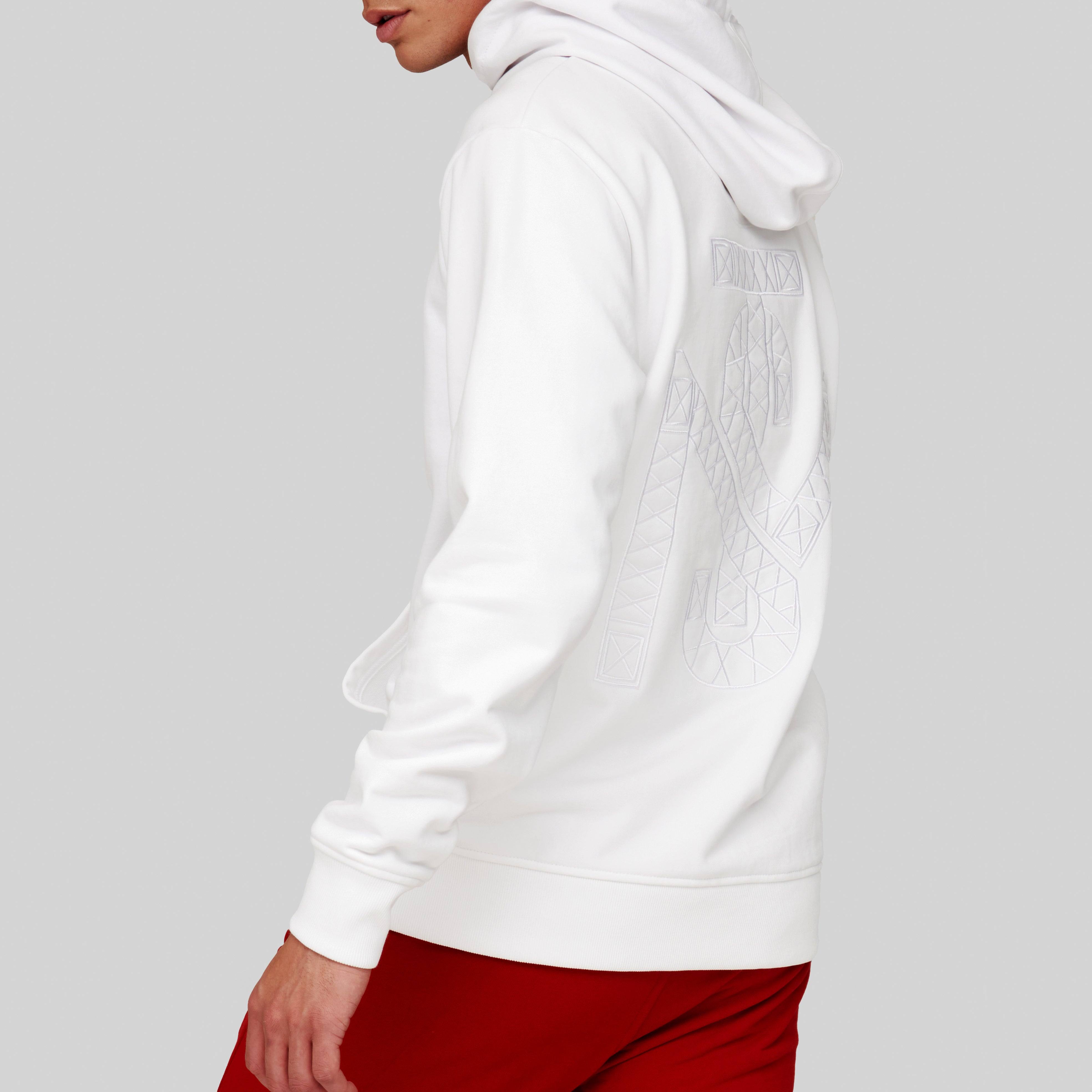 CASANDRO WHITE HOODIE | Monastery Couture