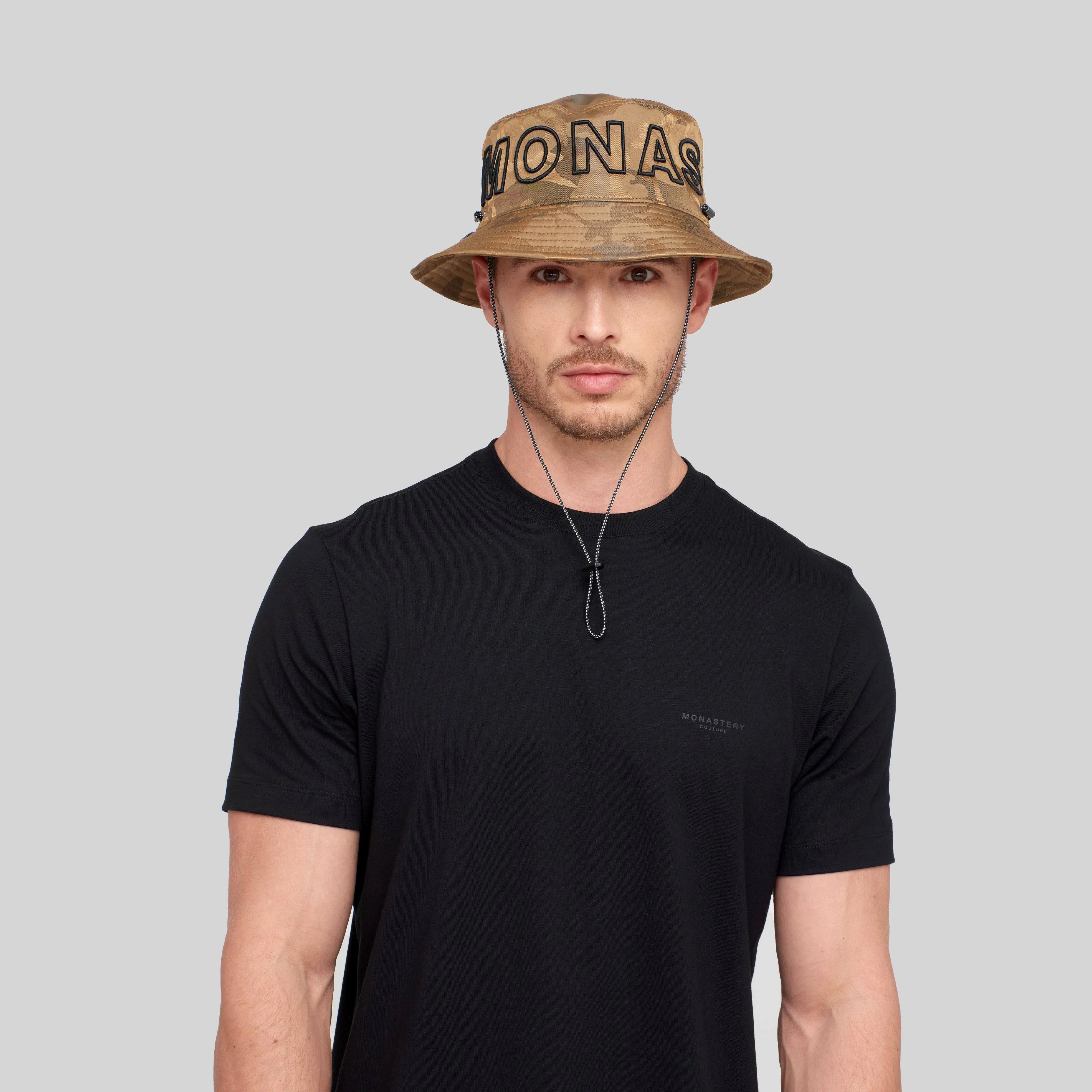 DEMETRIO CAMEL BUCKET HAT | Monastery Couture