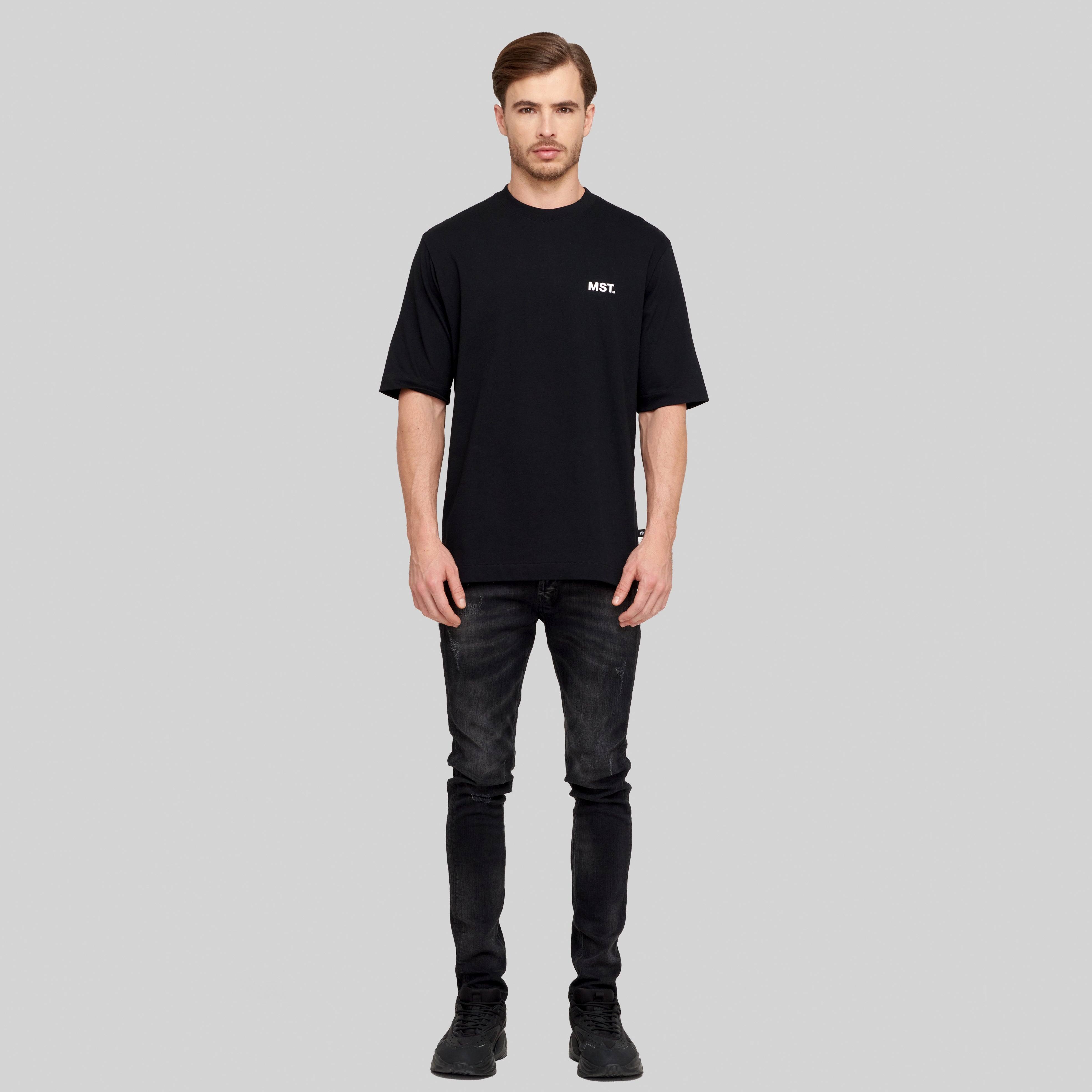 ISHA BLACK T-SHIRT OVERSIZE | Monastery Couture