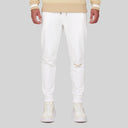 JENO WHITE JOGGER | Monastery Couture