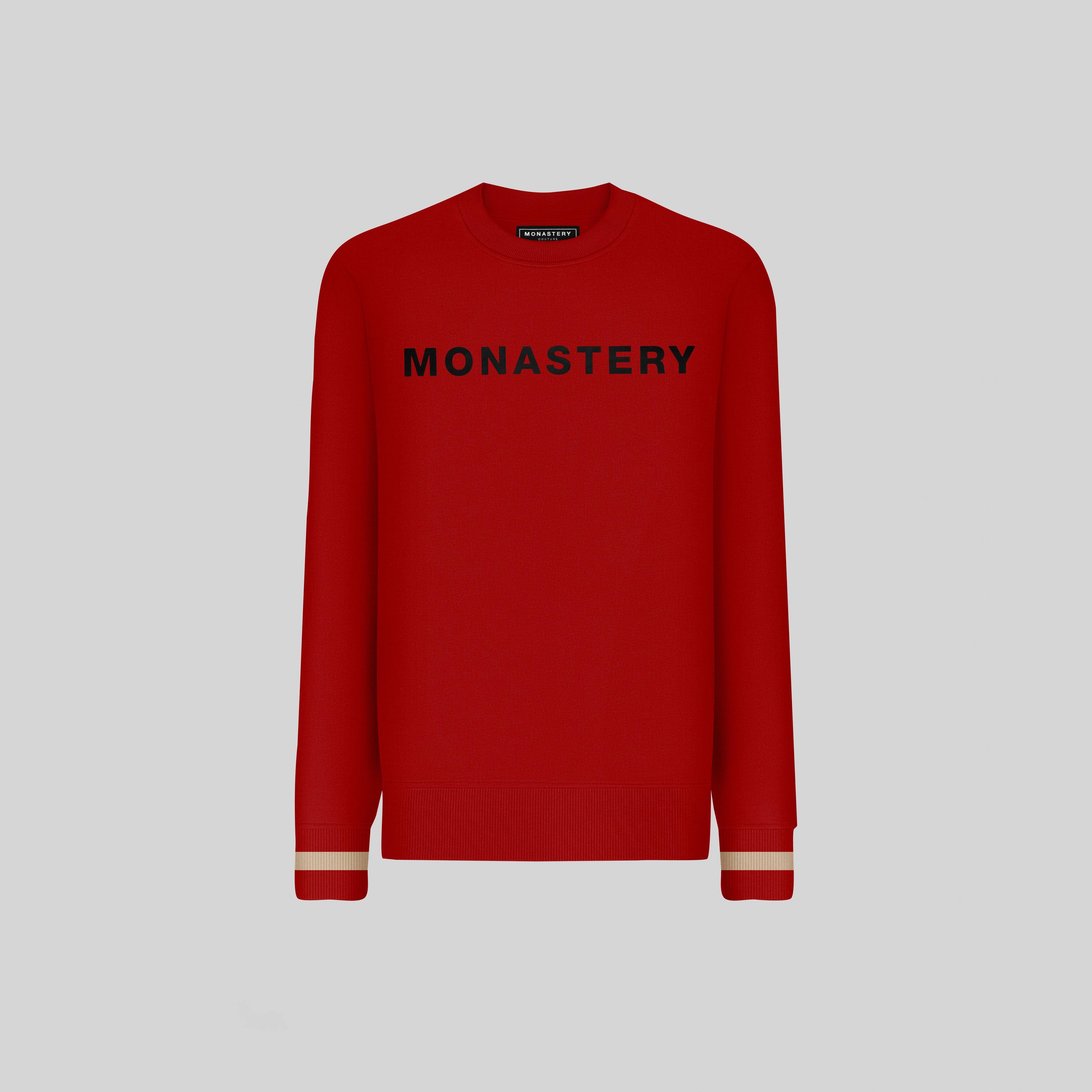 MILETO RED SWEATSHIRTS | Monastery Couture