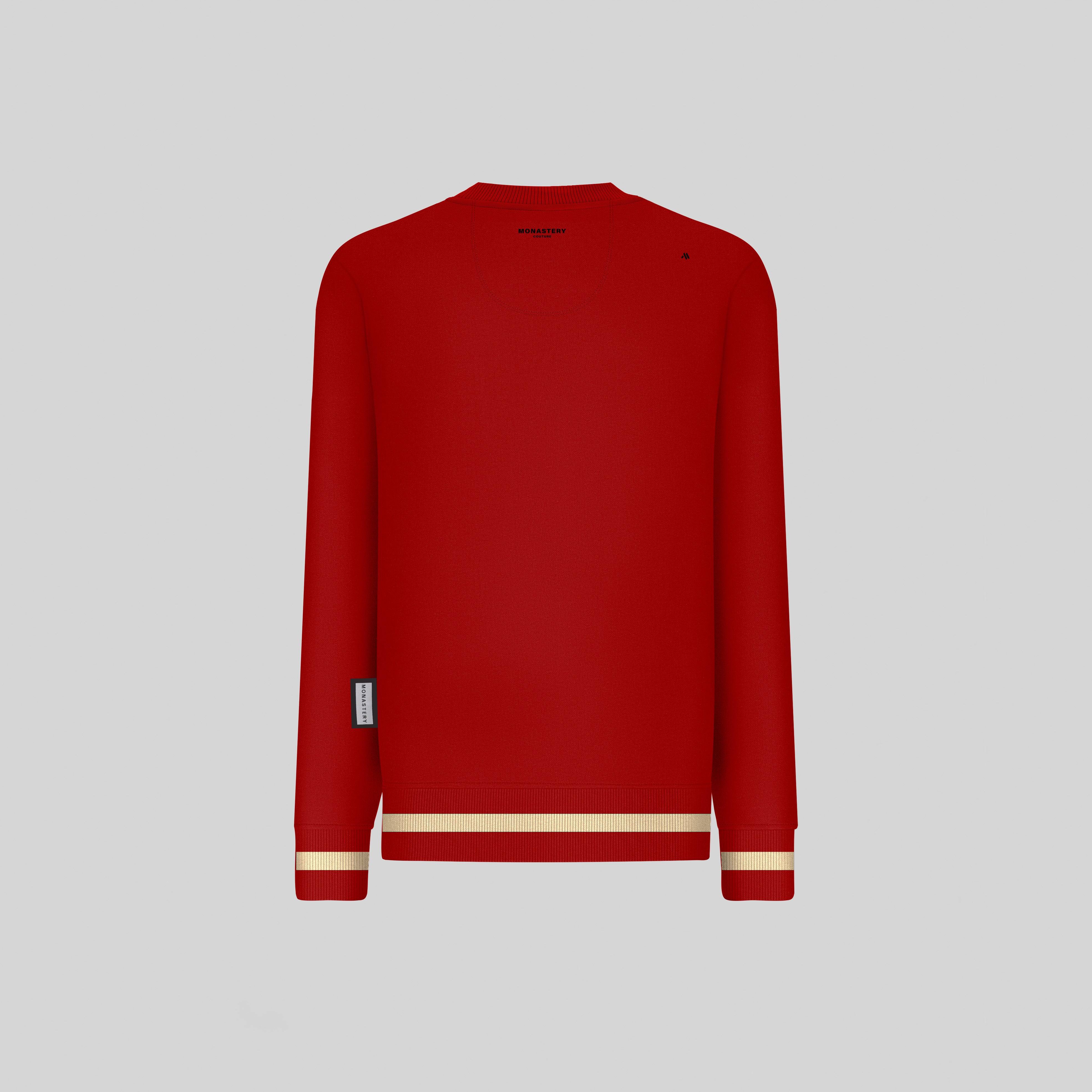 MILETO RED SWEATSHIRTS | Monastery Couture