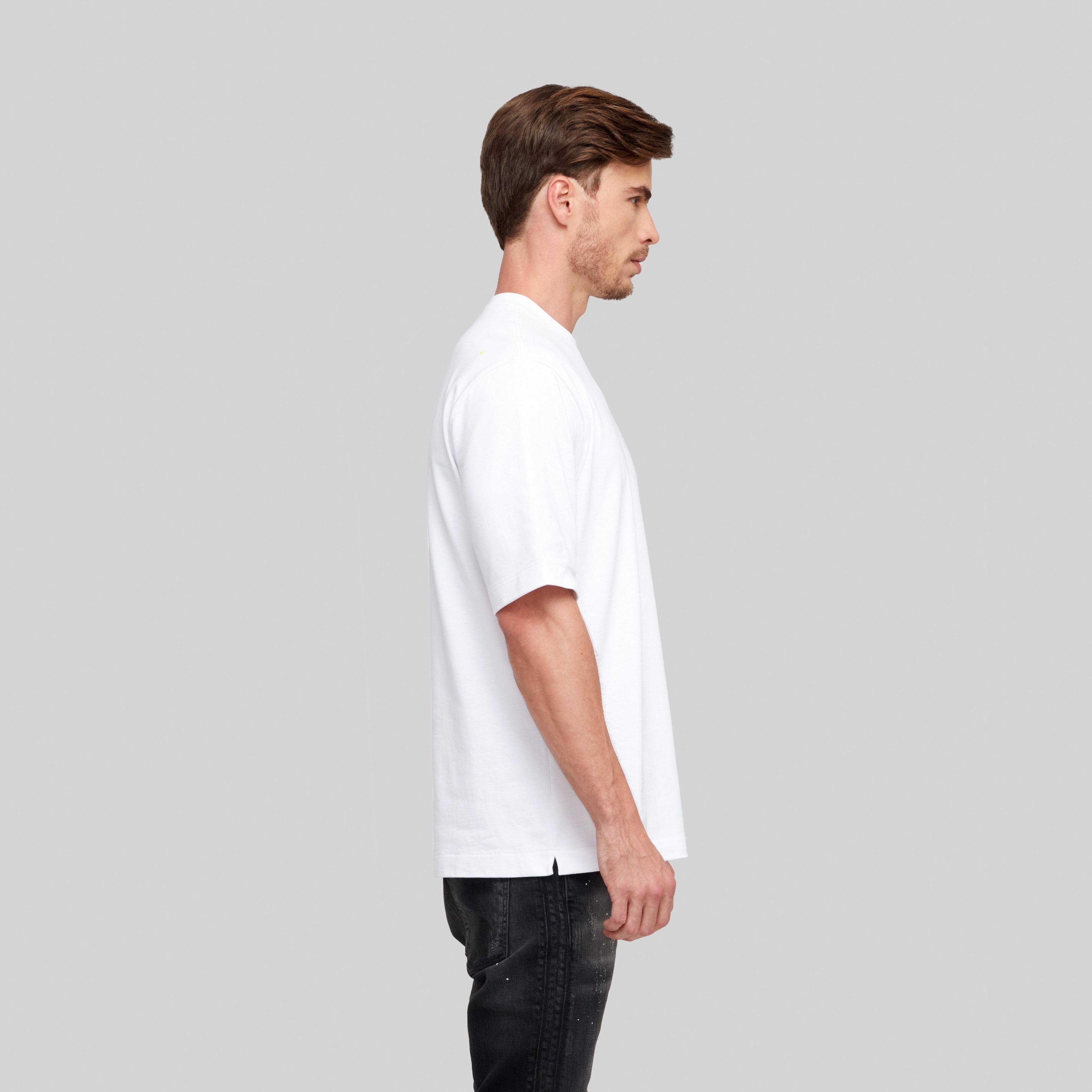 RASMI WHITE T-SHIRT OVERSIZE | Monastery Couture