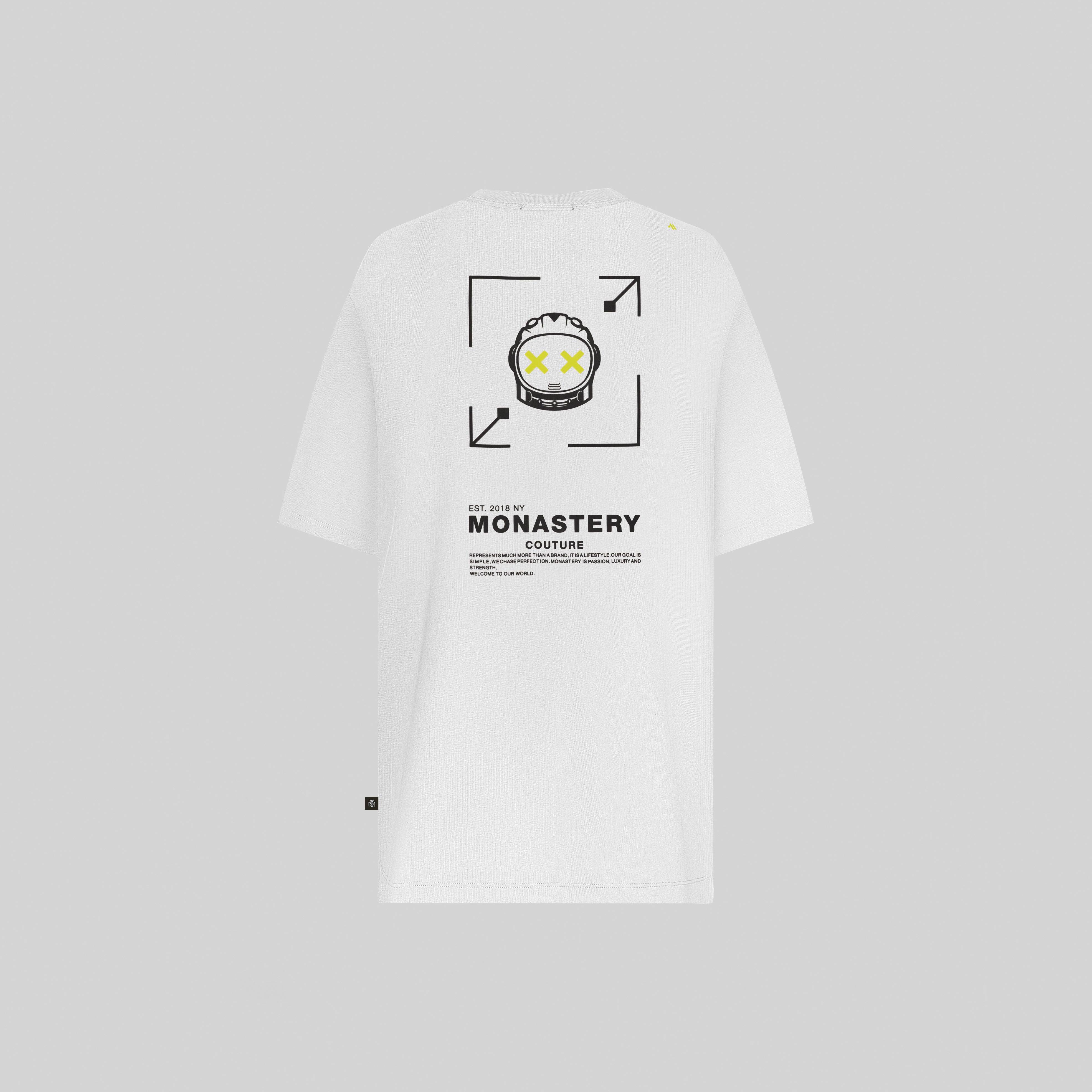 RASMI WHITE T-SHIRT OVERSIZE | Monastery Couture